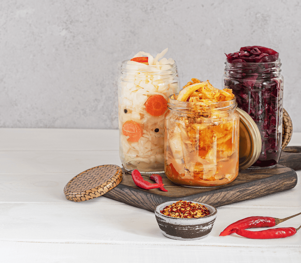 fermented foods in a jar